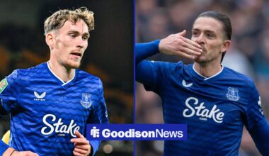 Jack Grealish shares the love as Everton star James Garner dazzles on England debut