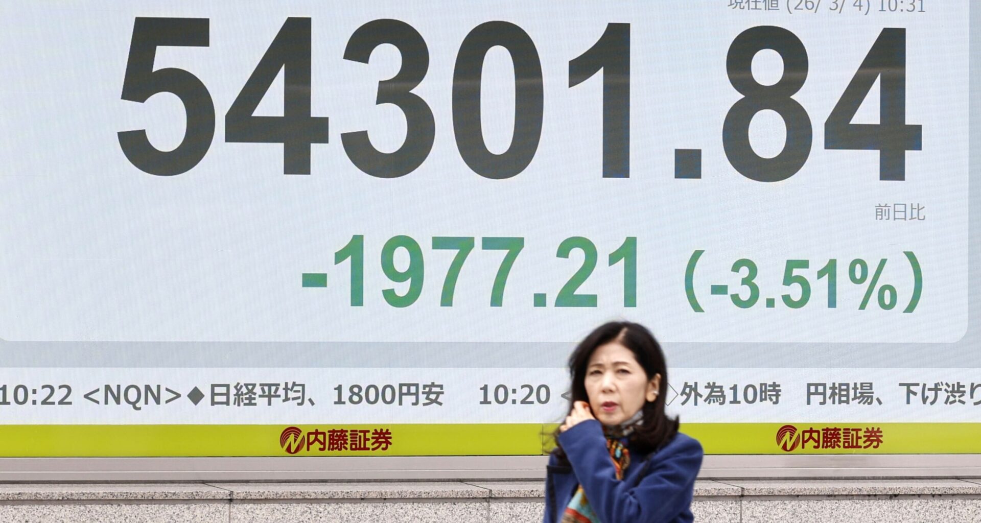 Asian shares extend losses as the war with Iran widens and oil surges higher