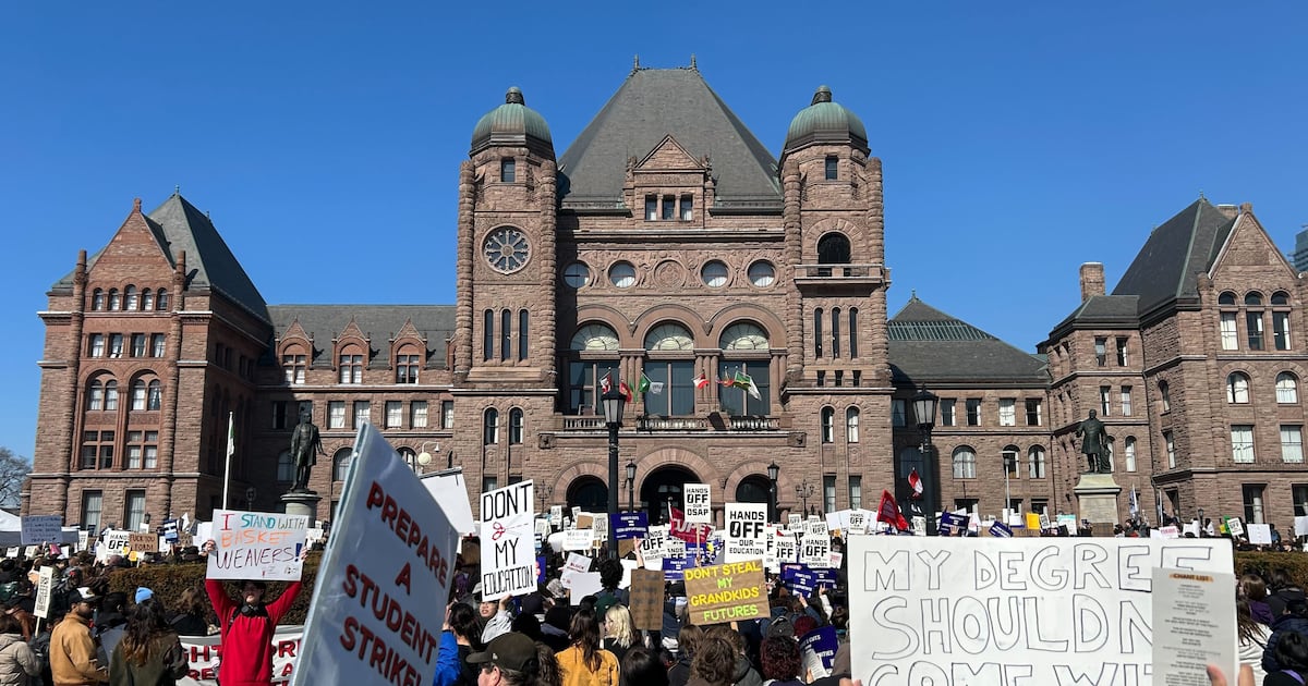 Two charged after protest incident at Queen’s Park