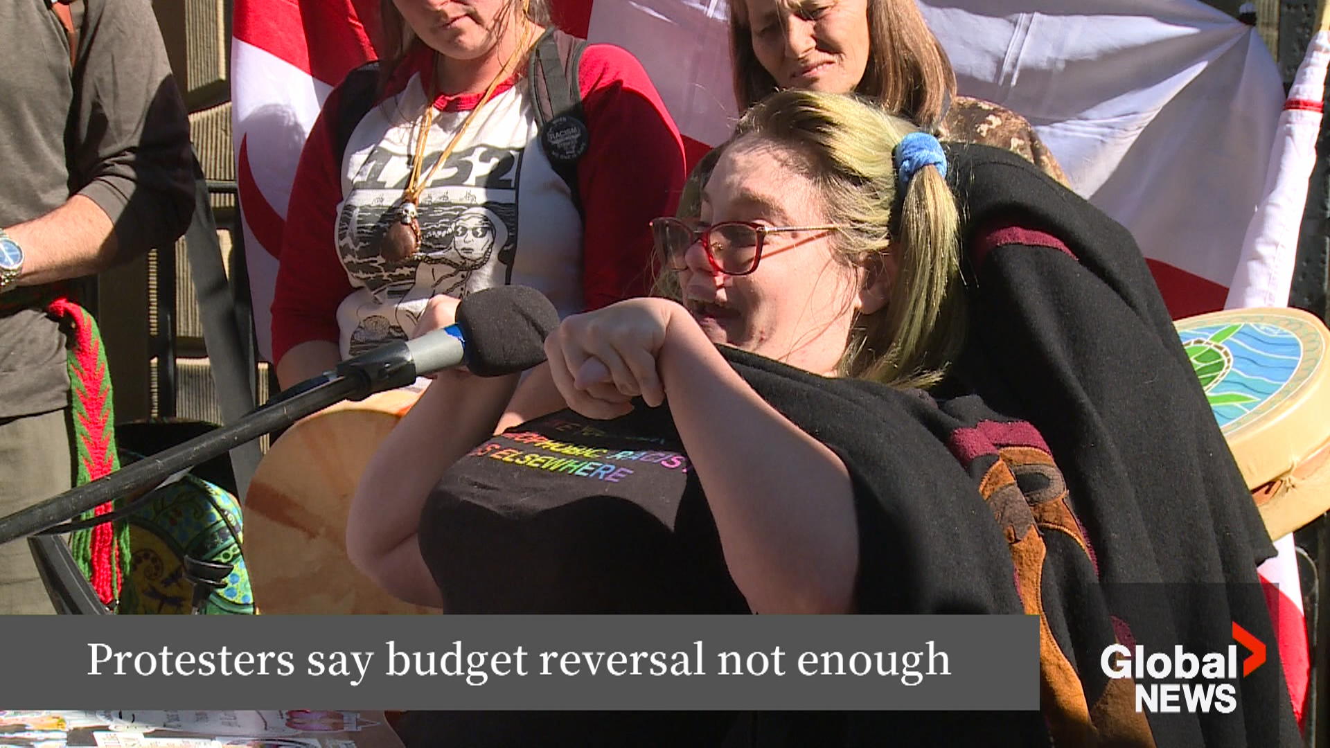 Click to play video: 'Nova Scotia advocates say budget cut reversals don’t go far enough; protests continue'