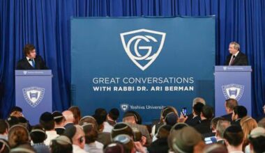 Milei Speaks to YU About Economics, Israel and Iran at ‘Great Conversations’ Event