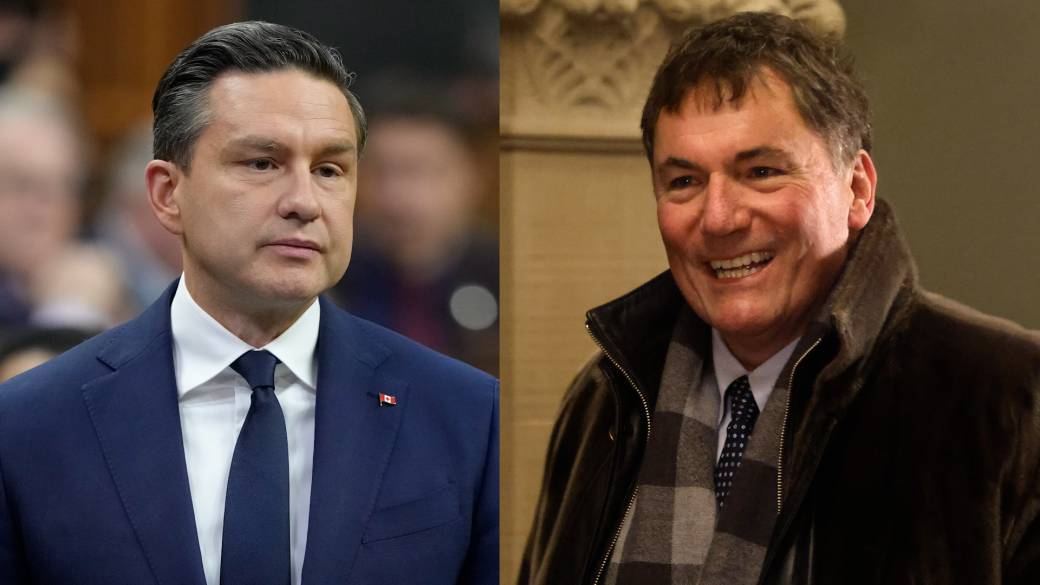 Click to play video: 'LeBlanc tells Poilievre to ‘look in the mirror’ as ex-Conservative MP crosses floor to Liberals'