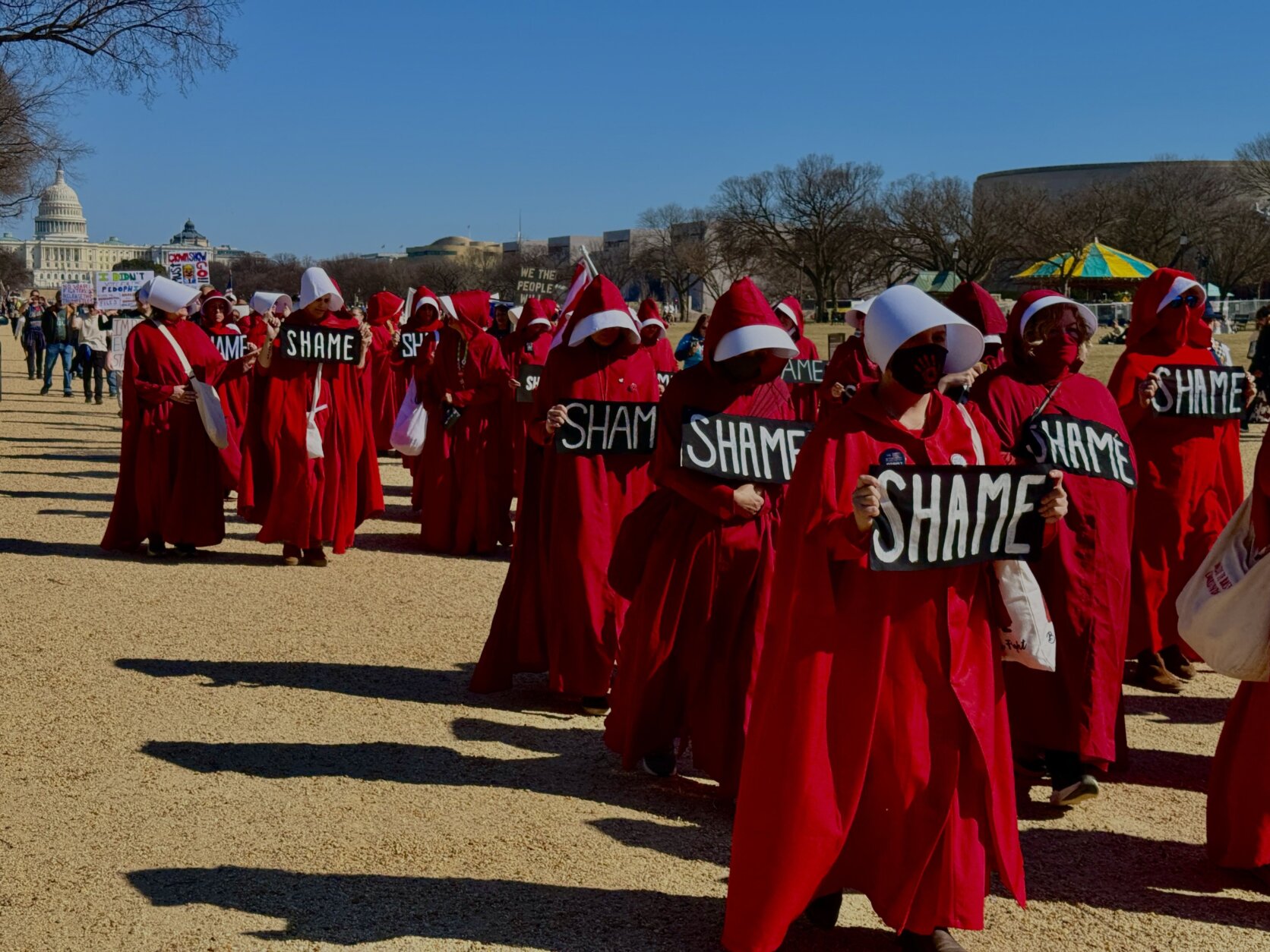 Handmaid's Tale protestors