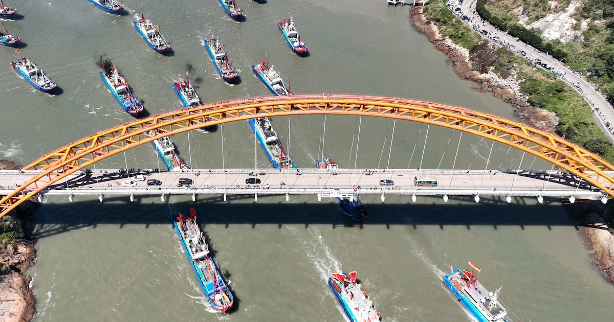 Chinese boats mass at sea near Taiwan, raising questions