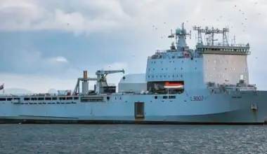 RFA Lyme Bay made ready for possible deployment to Eastern Mediterranean