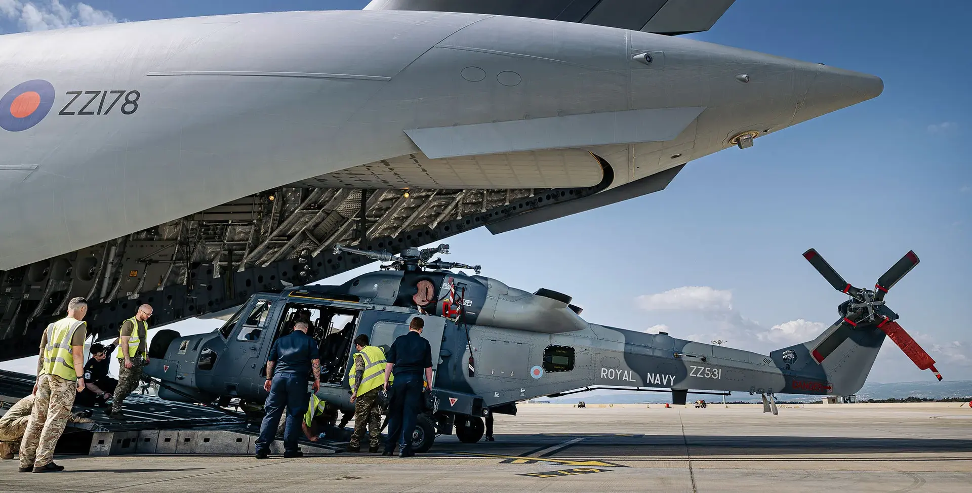 Royal Navy Wildcat helicopters arrive to defend Cyprus