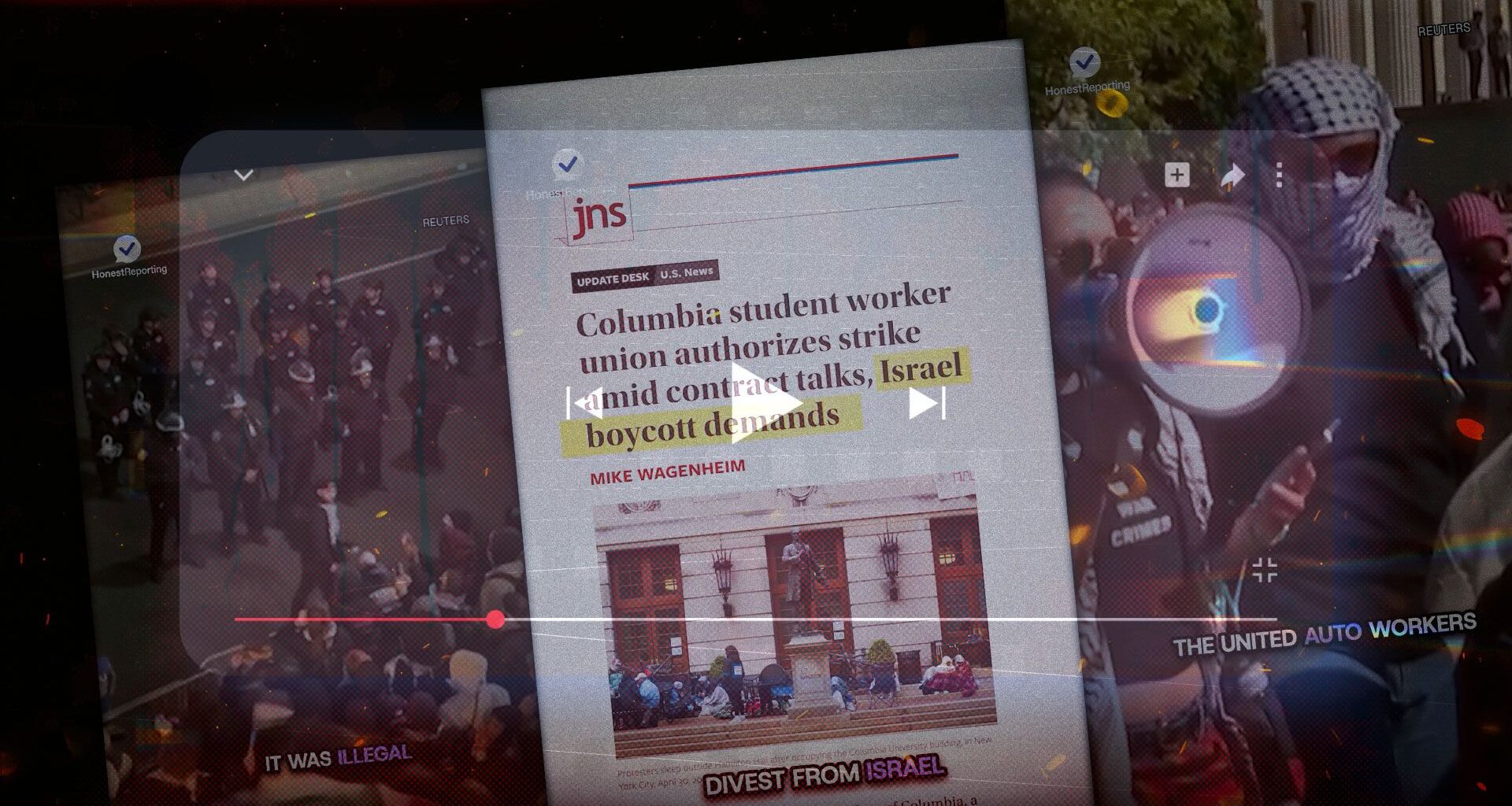▶ At Columbia, a Labor Dispute Turns Into an Anti-Israel Campaign