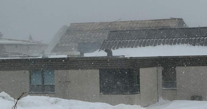 High winds blow roof off school, wreak havoc across Alberta