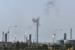 A general view of Mina Al-Ahmadi refinery in Kuwait, on Friday.