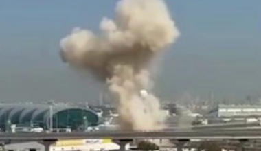Chaos at Dubai airport after flights suspended following drone attack