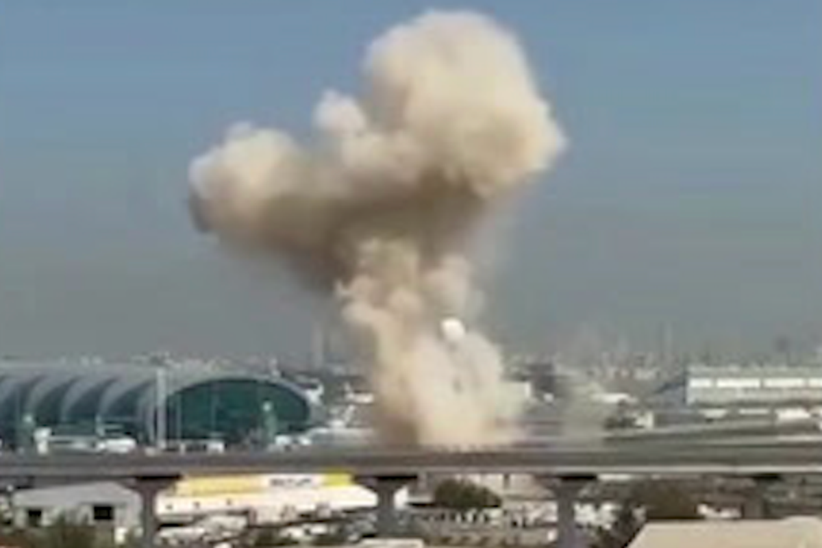 Chaos at Dubai airport after flights suspended following drone attack