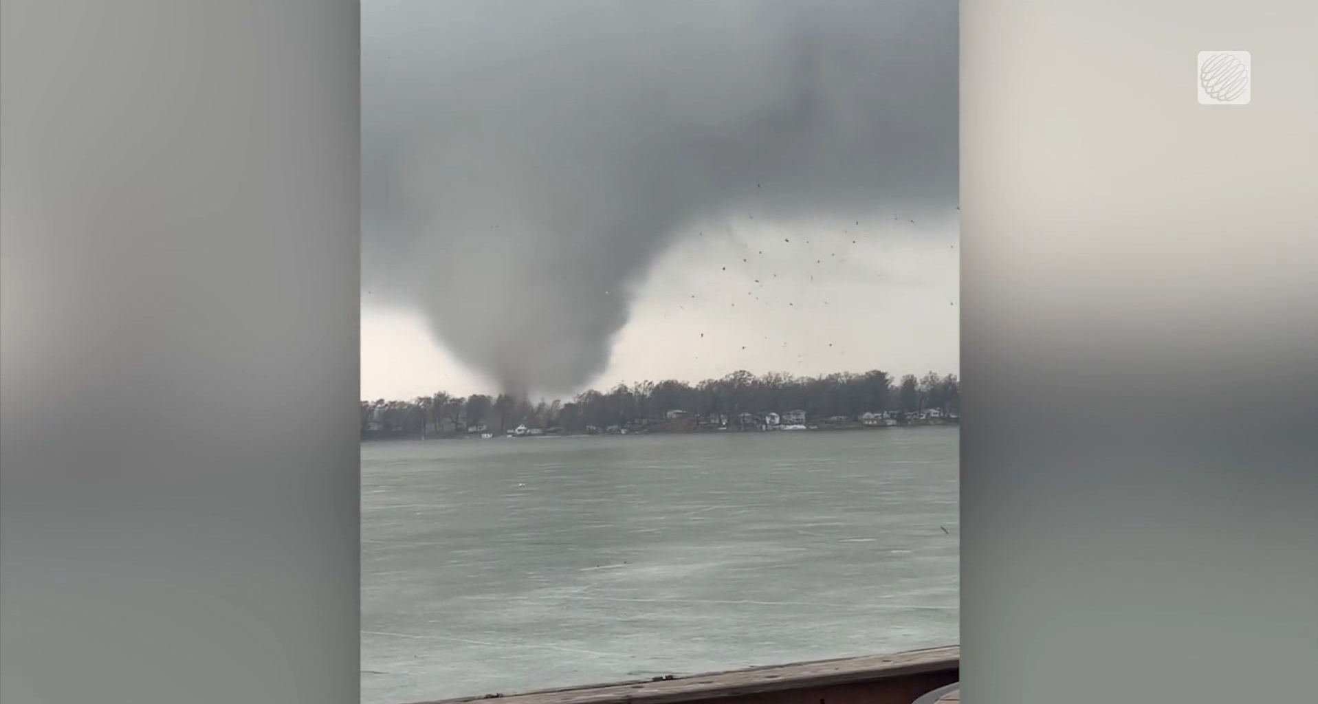 Large and Violent Tornado devastates Union City, Michigan