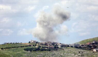 Smoke rises after an Israeli strike, amid escalating hostilities between Israel and Hezbollah, as the U.S.-Israeli conflict with Iran continues, in southern Lebanon, March 24, 2026. (Reuters/Stringer)