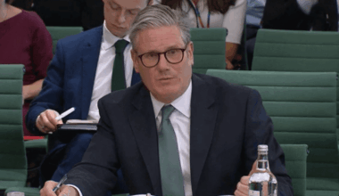 Sir Keir Starmer speaking in a Commons committee room
