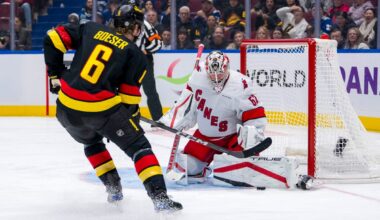 Lankinen starts, Mancini returns, and Kane questionable as Canucks host Hurricanes