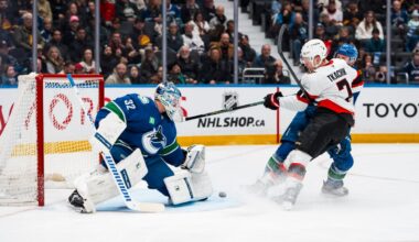 Canucks keep stranglehold on last place with gutsy 2-0 loss to Senators