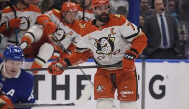 Ducks’ Radko Gudas to have phone hearing for knee-on-knee hit to Auston Matthews