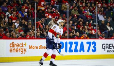 Panthers’ A.J. Greer to have phone hearing for boarding Flames’ Connor Zary