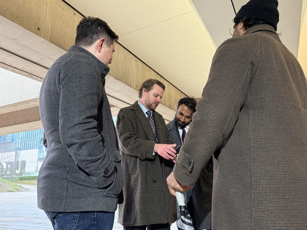Vancouver City Councillor Sean Orr stands outside court in Downtown Vancouver on Tuesday March 10, 2026. (CityNews Image)