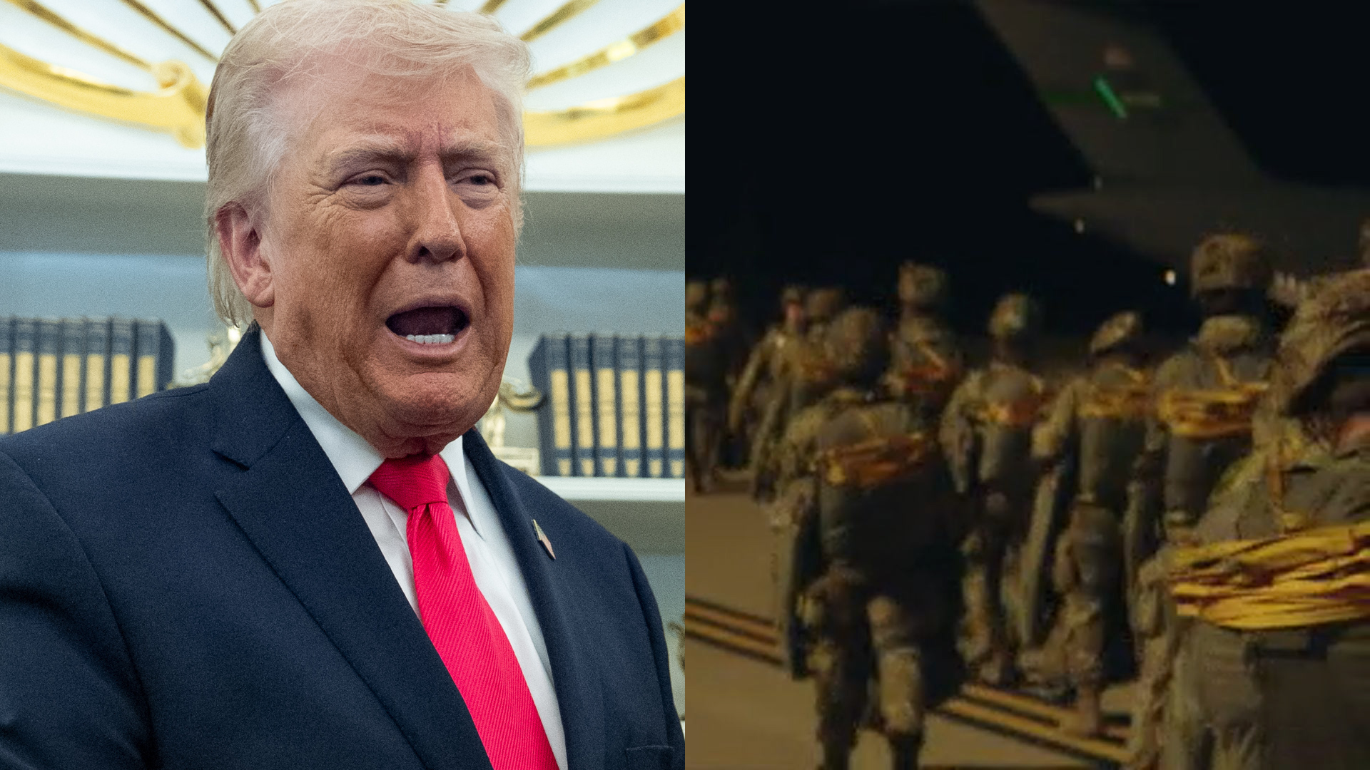 Click to play video: 'Trump pushes for peace with Iran at the same time he deploys thousands of troops to region'
