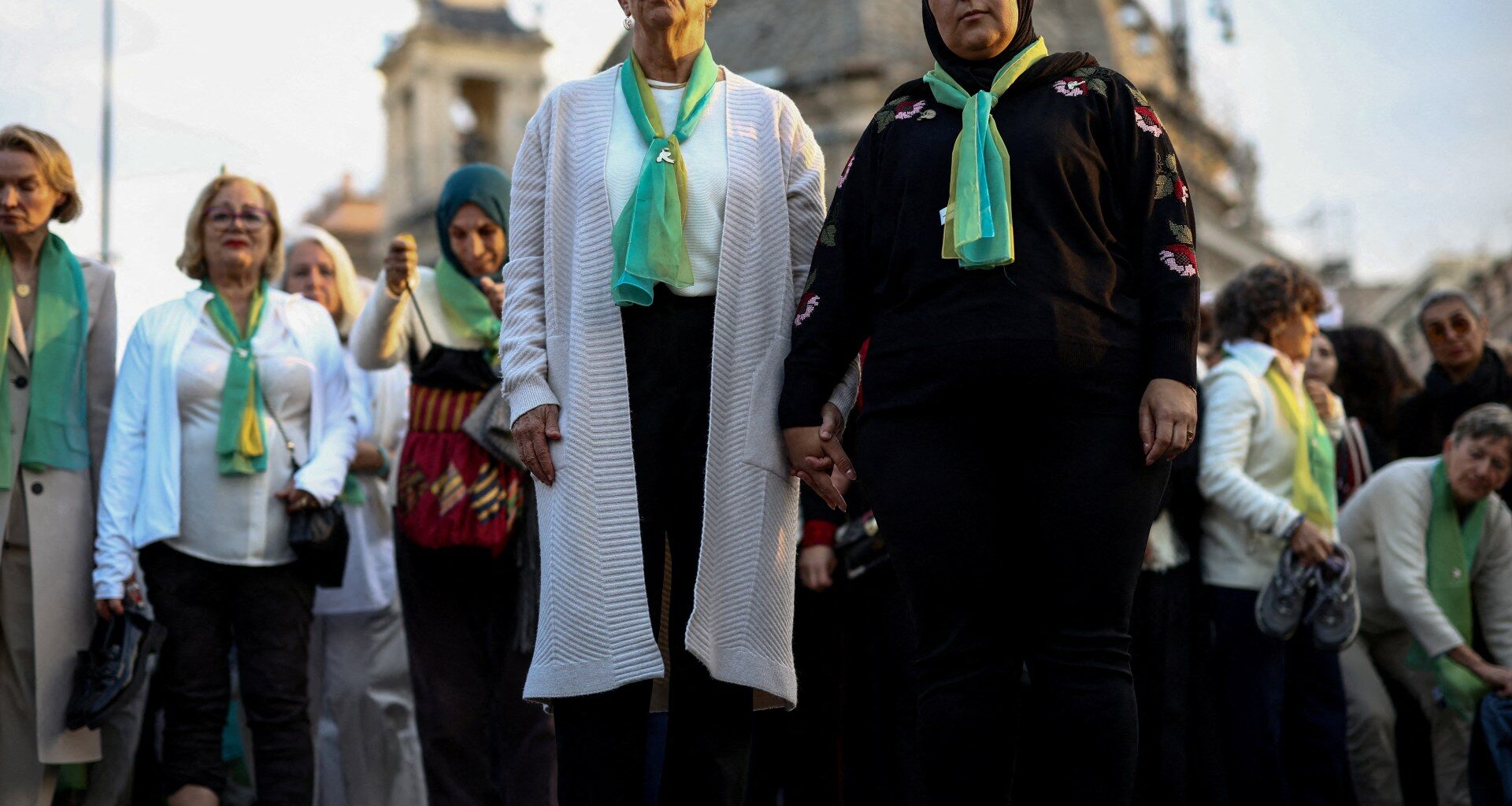 Israeli and Palestinian mothers call for peace on barefoot walk | Child Rights