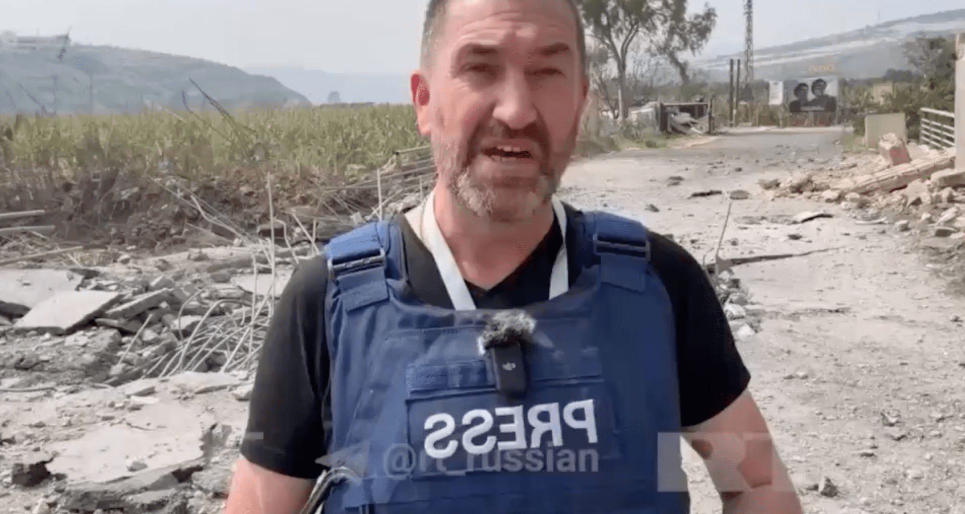 Missile strikes close to reporter during Israeli attacks in Lebanon | Israel attacks Lebanon