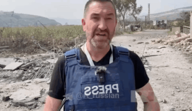 Missile strikes close to reporter during Israeli attacks in Lebanon | Israel attacks Lebanon