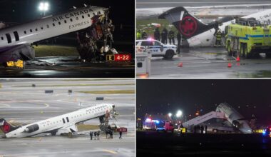Passengers helped each other escape when Air Canada jet crashed at New York’s LaGuardia. Follow for live updates. - CTV News