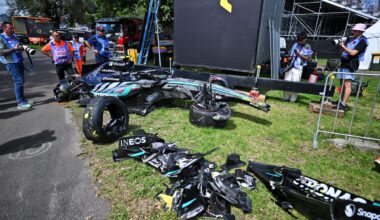 Big Antonelli crash in Melbourne FP3 headed by team-mate Russell