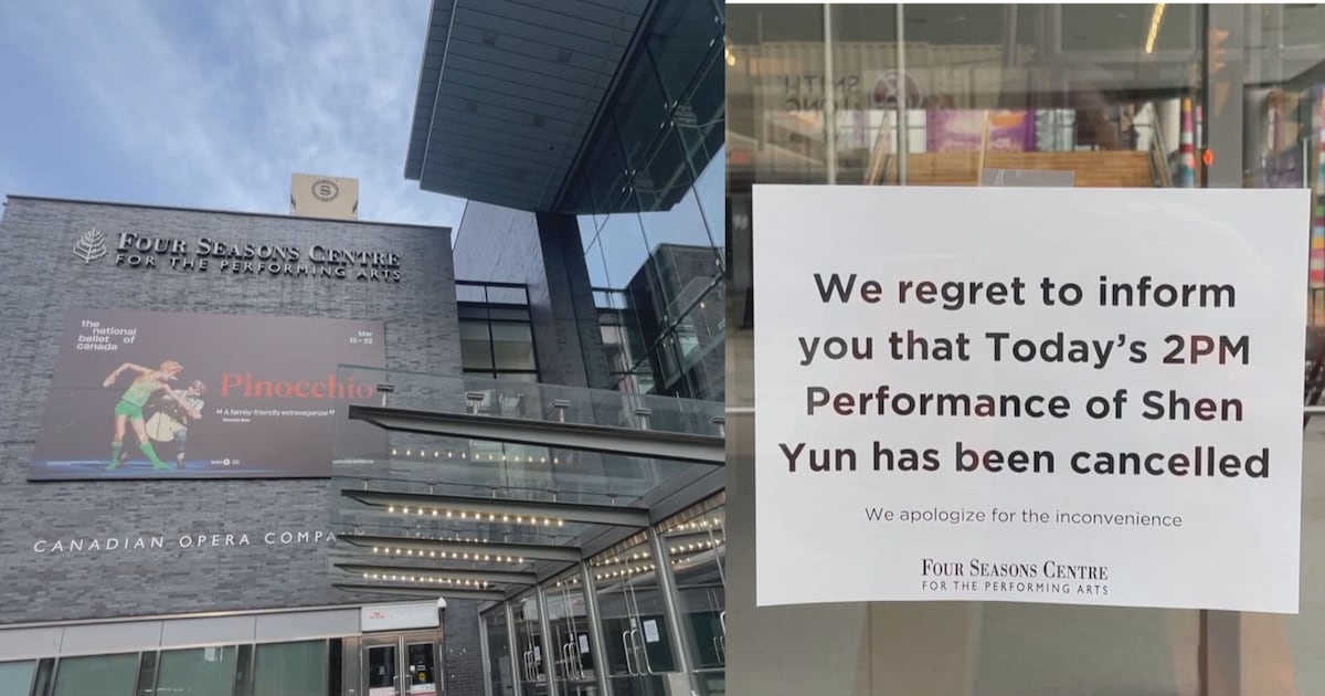 Bomb threat cancels Shen Yun show in downtown Toronto on Sunday afternoon