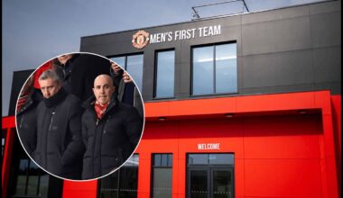 A general view outside Man United men’s training complex.