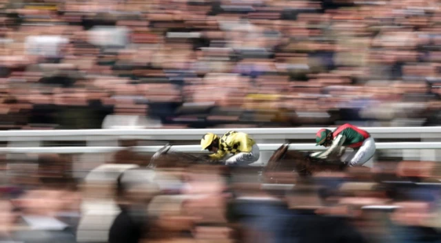 Kitzbuhel ridden by Harry Cobden in action