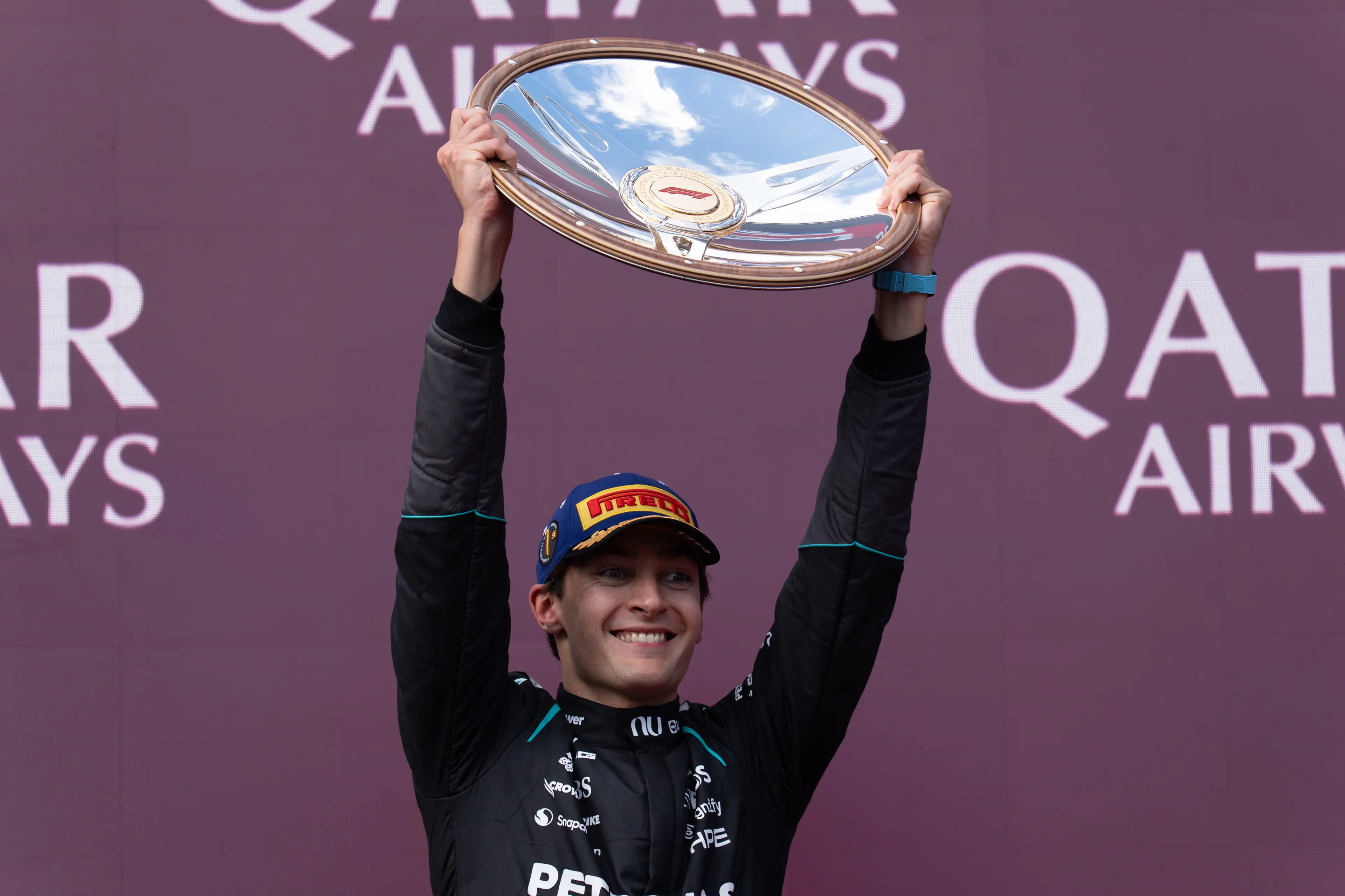 George Russell won the Australian Grand Prix. Image: Getty