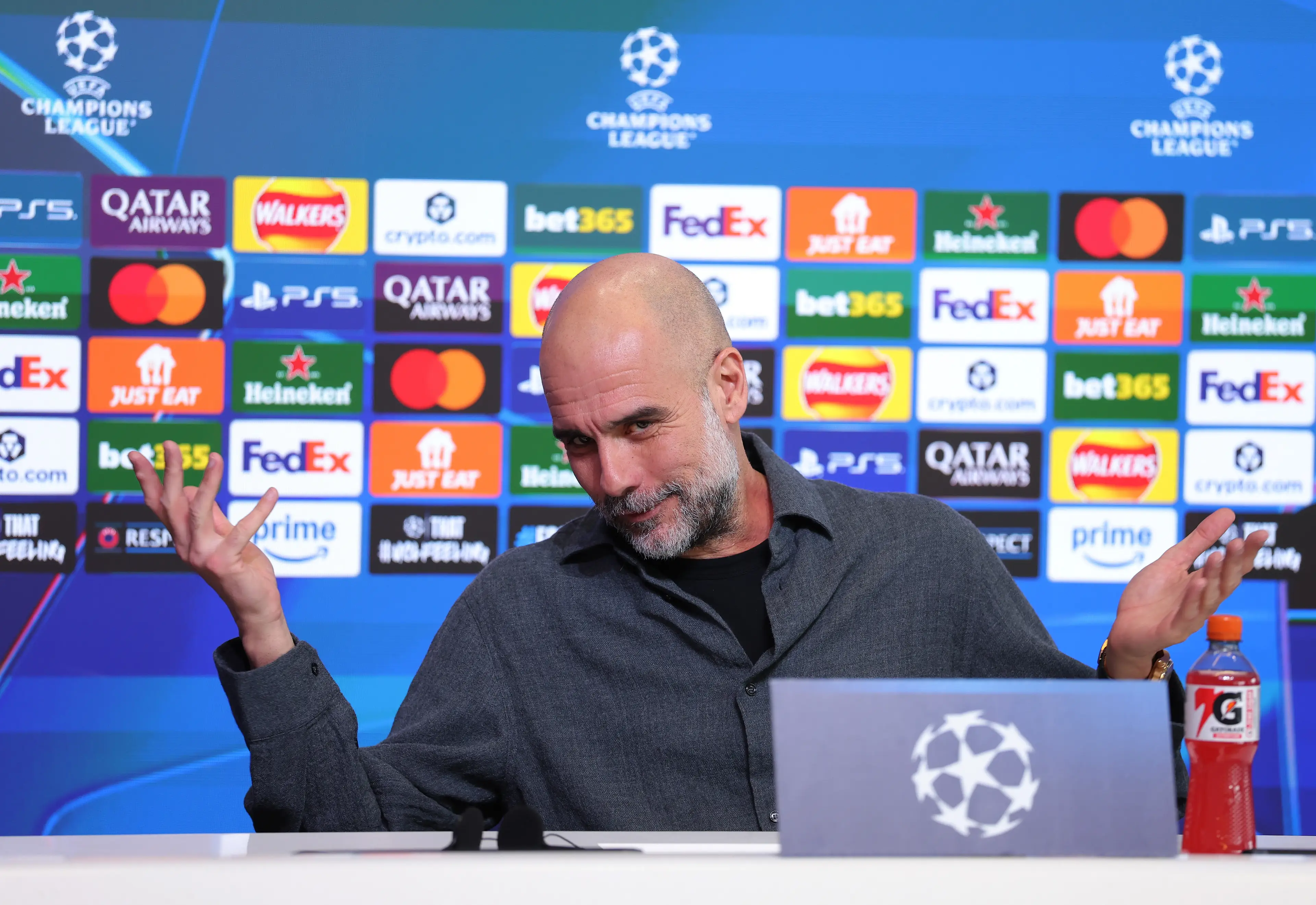 Pep Guardiola scrapped City's training session. Image: Getty
