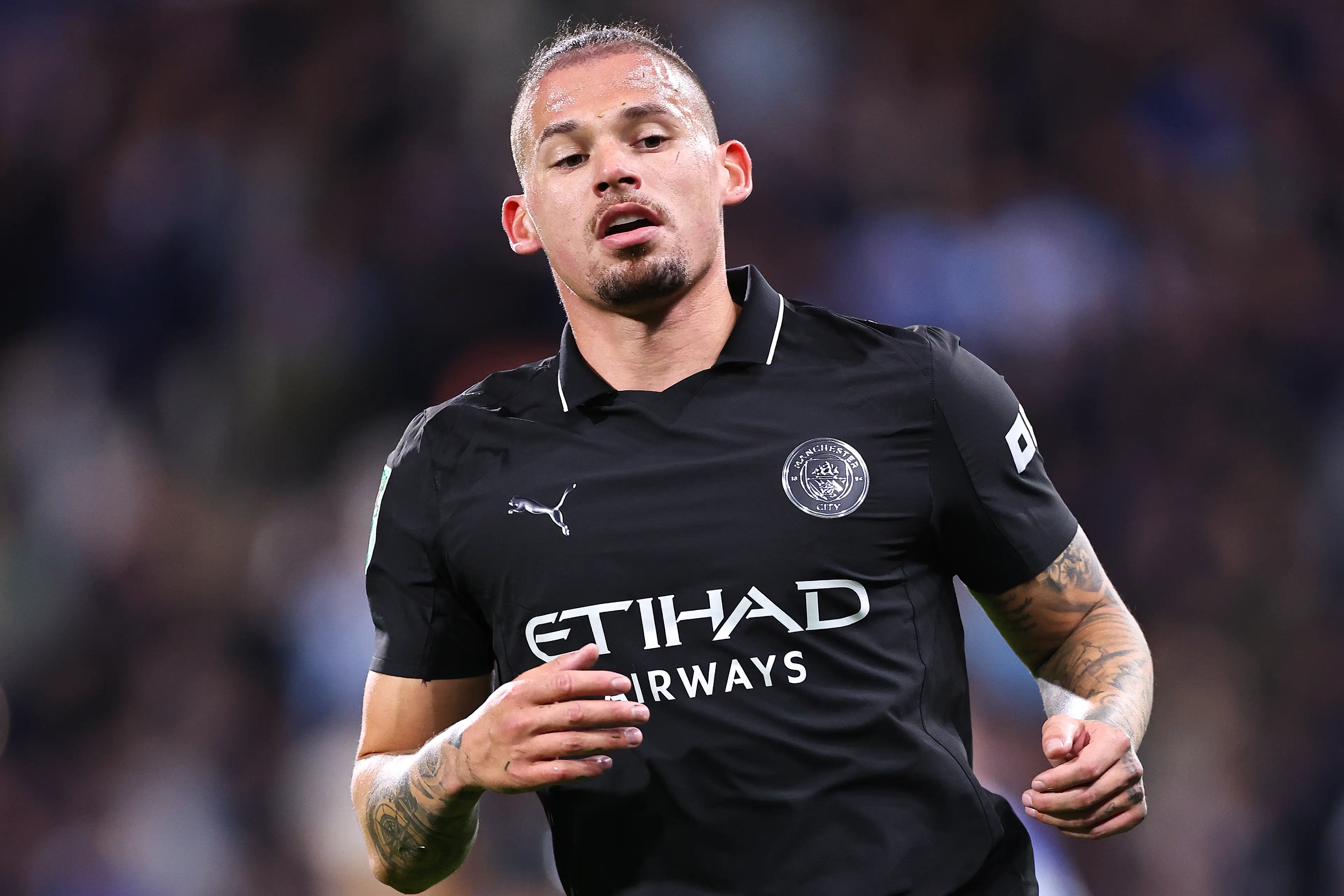 Kalvin Phillips played just seven minutes in the Carabao Cup this season. Image: Getty