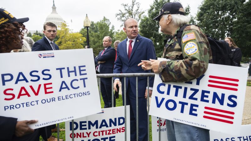 Republicans face a growing conundrum on the ‘Save America Act’