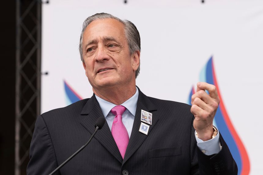 Postmaster General David Steiner speaks at an event in Washington last year marking the 250th anniversary of the Postal Service's founding.