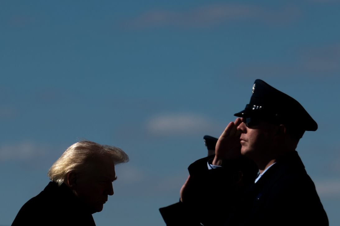 President Donald Trump walks to board Air Force One, Wednesday, March 18, 2026, at Dover Air Force Base, Delaware, after attending the casualty return for the six crew members of an Air Force refueling aircraft who died when their plane crashed in western Iraq while supporting operations against Iran.