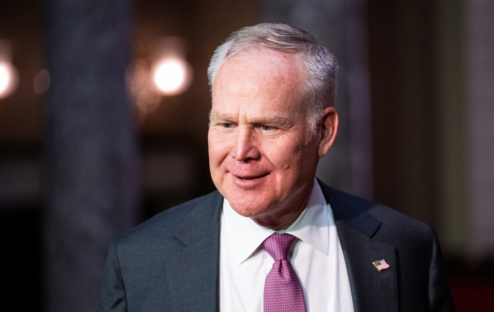 Sen. Alan S. Armstrong, R-Okla., during his ceremonial swearing in on Tuesday in the Capitol.
