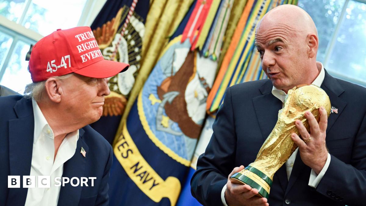 US President Donald Trump and Fifa president