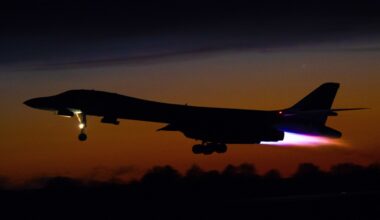 U.S. B-1 bombers strike Iran ballistic missile targets