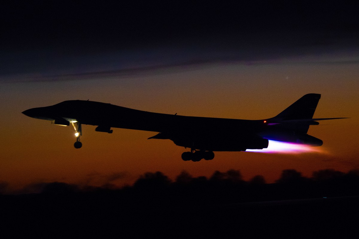 U.S. B-1 bombers strike Iran ballistic missile targets