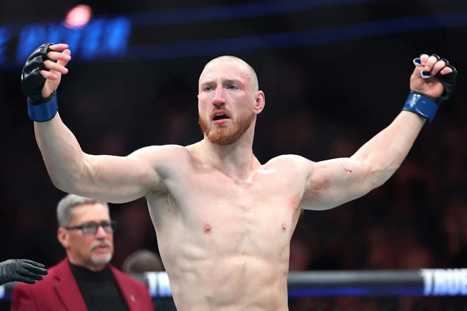 Joe Pyfer will surely enter the middleweight top 10, if not top five, after beating Israel Adesanya (Getty)