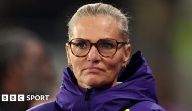 A graphic that reads 'Follow our women's football TikTok' with a picture of a mobile phone