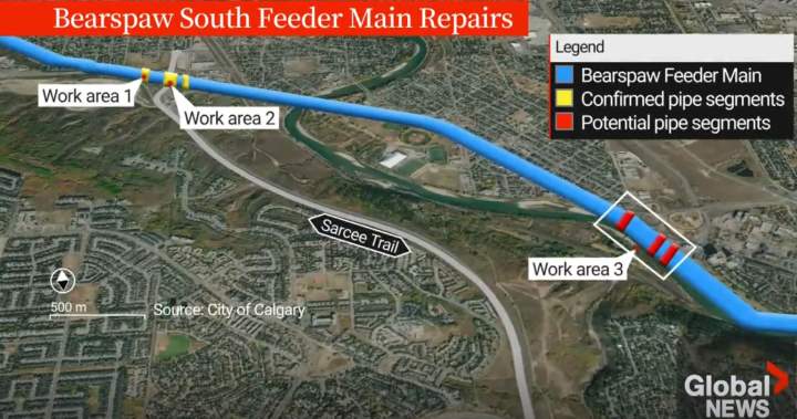 City of Calgary to provide update on water restrictions, feeder main repairs