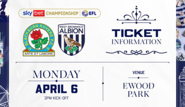 Ticket Details | Additional allocation for Blackburn Rovers at Ewood Park