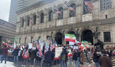 Demonstrators rally for second week in a row both for and against US military action in Iran