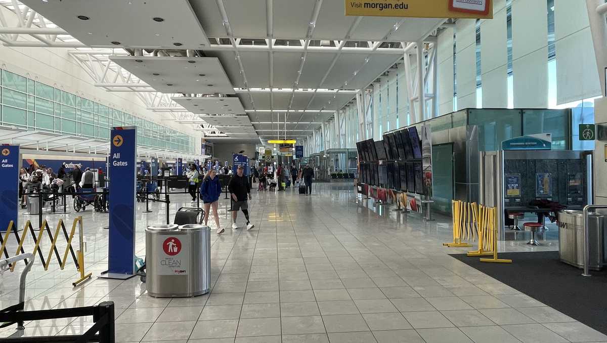 TSA line wait times subside at BWI-Marshall Airport