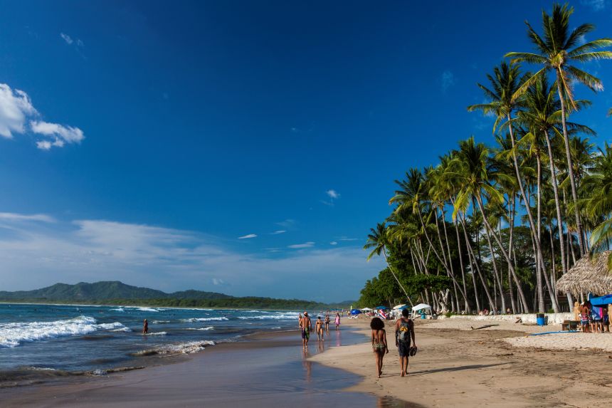 Costa Rica, which includes the beach area of Tamarindo, seen here, is the happiest country in Latin America, according to the World Happiness Report.