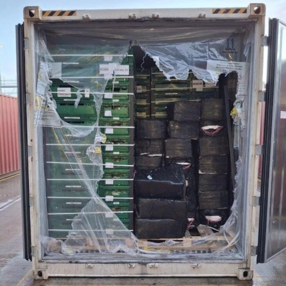 Shipment of cocaine hidden in bananasCredit: National Crime Agency